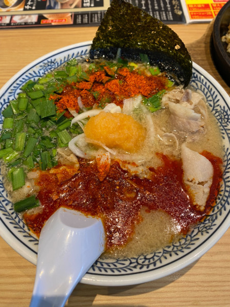 「辛肉そばチャーハンセット」@丸源ラーメン 厚木インター店の写真