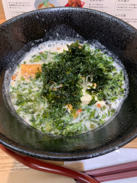 「磯海苔朝露ミルク麺」@発酵ラーメンizuruの写真