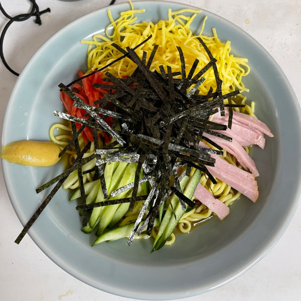 「冷しラーメン 480円」@ひのでそばの写真