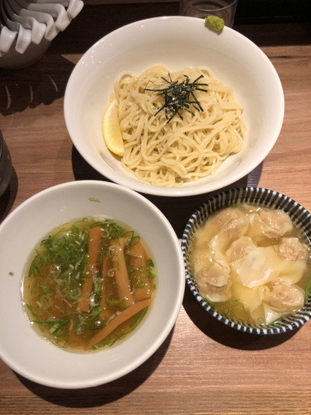 「白旨肉ワンタンつけsoba」@中華soba いそべの写真