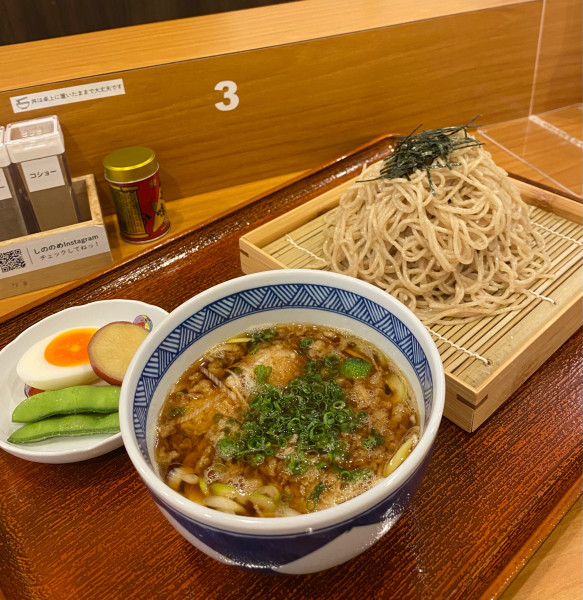 「限定 つけたぬき¥1300/大盛￥180/割りスープ¥100」@しののめヌードルの写真