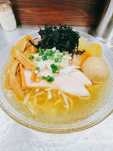 「冷製鯵ウルメ塩」@麺や 睡蓮の写真