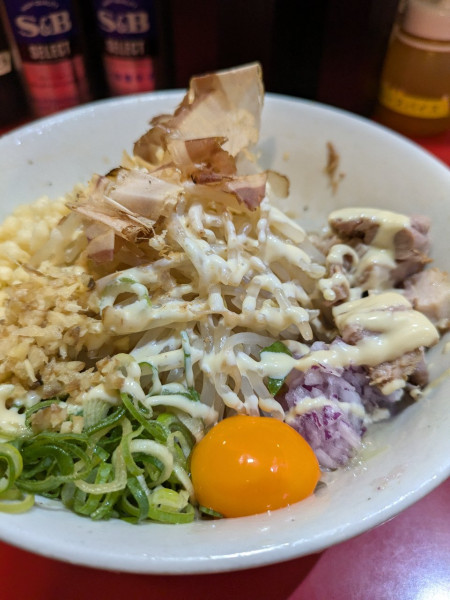 「冷やしまぜそば小」@用心棒 市ヶ谷飯田橋の写真