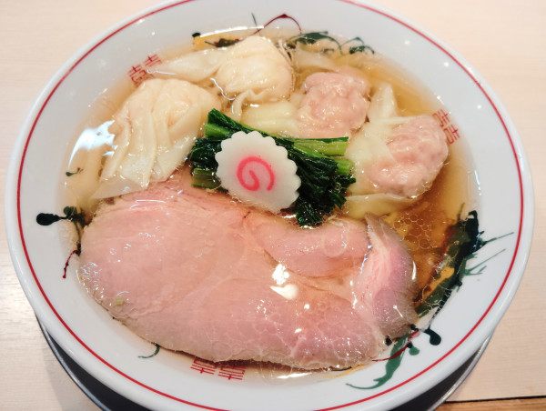 「ワンタン麺（白だし）」@キング製麺の写真