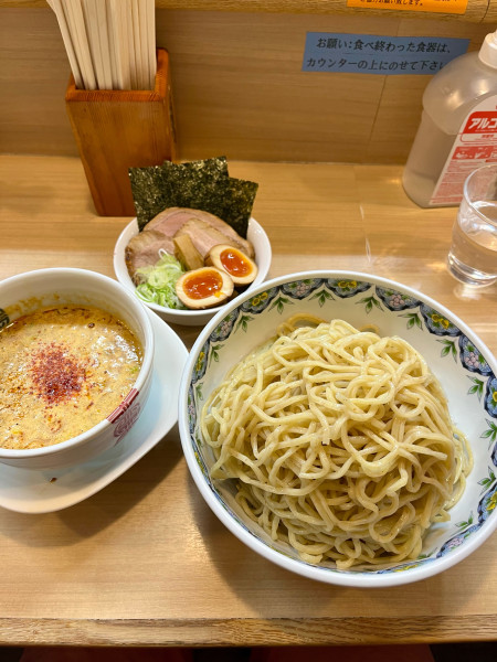 「【限定C】シン.ゴマの辛いつけそば TP 特製C.大盛」@中華そば 多賀野の写真