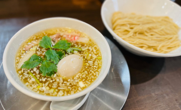 「塩つけ麺（￥900）＋味玉（￥120）」@自家製麺 うるちの写真