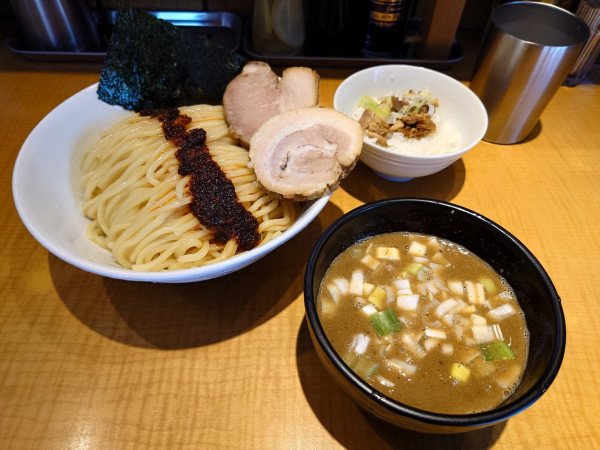 「煮干しつけ麺セット中 辛味」@九段 井さいの写真