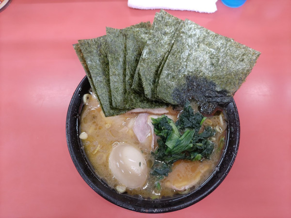 「並盛チャーシューメン+味付玉子+板のり(増)」@上越家の写真