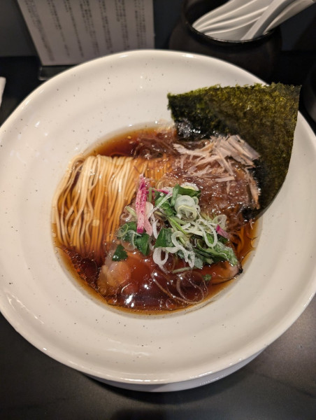 「節そば (醤油) ＋ キリン一番搾り(小瓶)」@ワタリガラスの写真