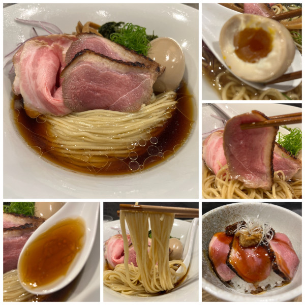 「【限定】夏アジ煮干の冷やし醤油1650円鴨ロースめし550円」@RAMEN MATSUIの写真