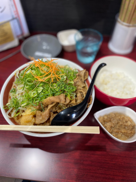 「ガチMAX並＋背脂」@まる徳ラーメン 福山曙店の写真