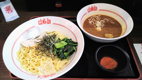 「【限定】桝元特製 冷やしつけ麺＋餃子(クーポン)」@元祖辛麺屋 桝元 大和店の写真