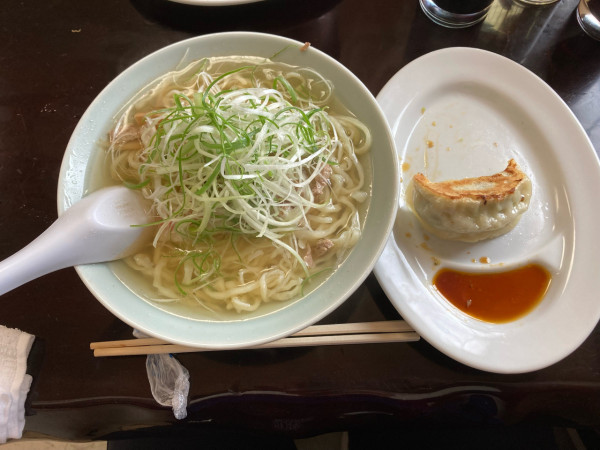「ネギラーメン」@手打ちラーメン 俵屋の写真