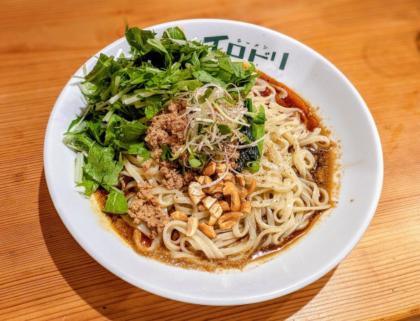 「汁なし黒酢担々麺【限定】」@ラーメン イロドリの写真