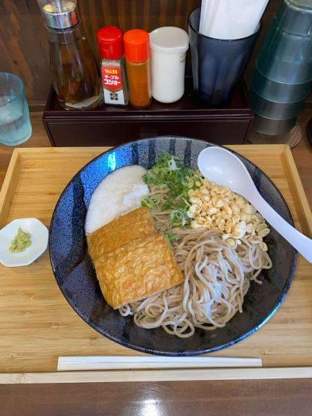 「冷やしたぬきそば麺大盛り¥980円(限定)」@らぁめん 麺彩家の写真