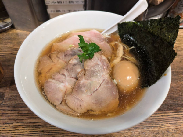 「特製平子煮干しそば(¥1200円)」@新橋 纏の写真