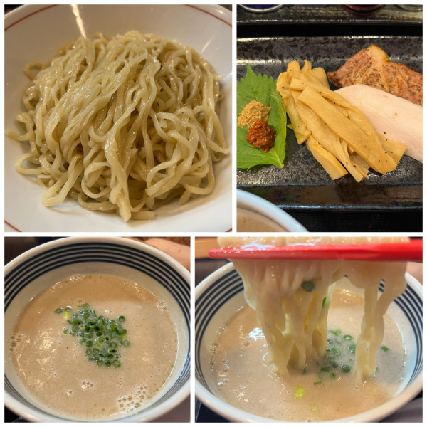 「【期間限定】鶏豚白湯白つけ麺 1100円」@まるふじ食堂の写真