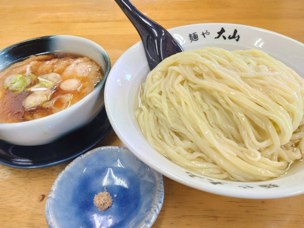 「昆布水つけ麺　醤油　大盛」@青竹手打ちラーメン 麺や大山の写真