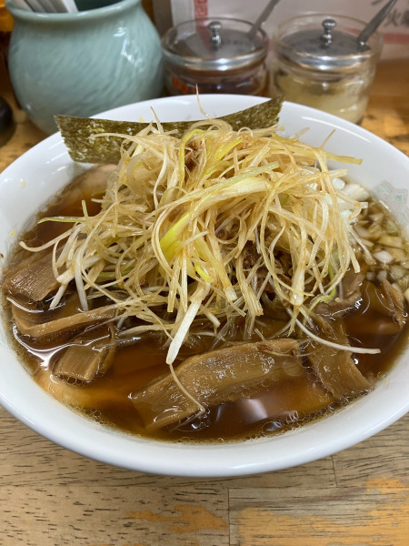「ネギメンマチャーシューミックス蕎麦大盛り」@丸幸の写真