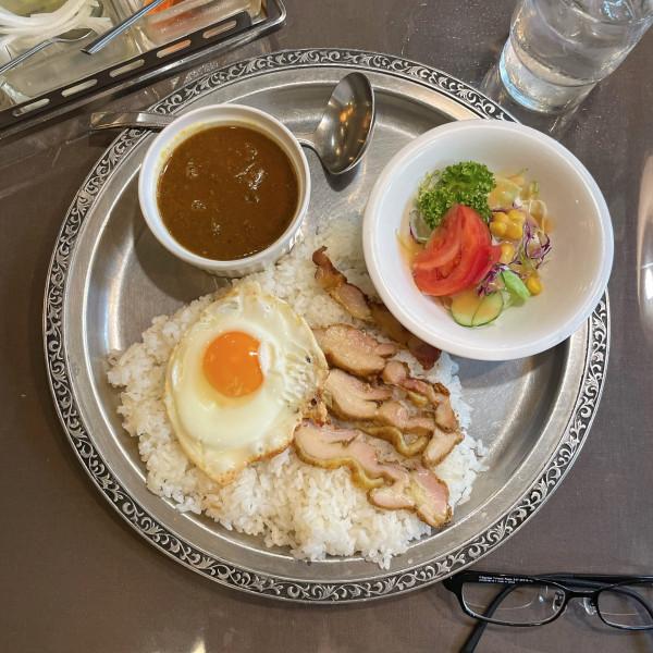 「ボルツセット（チキンとナス 3倍）」@カレーハウス ミニ・ボルツの写真