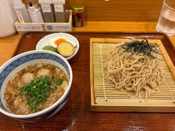 「つけたぬき＋割スープ」@しののめヌードルの写真