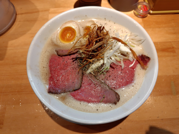 「特製和牛白湯らぁ麺2000円（この日限定）」@麺家 たけ田の写真