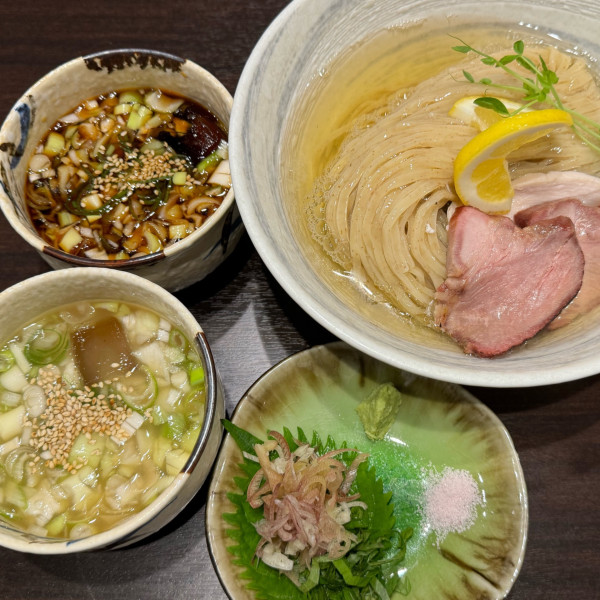 「【限定】冷製昆布水つけ麺 300g 1,280円」@らぁ麺 鬼滅の桜の写真