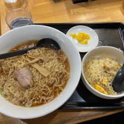 ラーメン+半炒飯