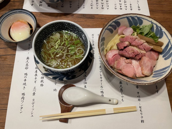 「特製鴨つけ麺　塩」@中華そば 鴨福の写真