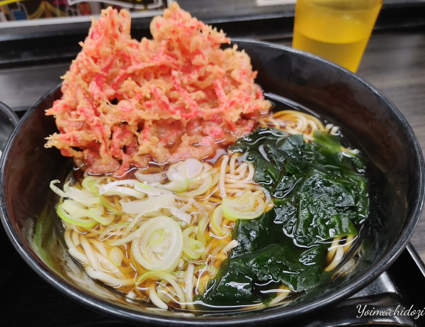 「ミニカレーセット、紅生姜天」@にゅー曳舟そばの写真