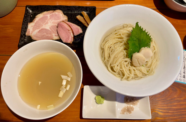 「【夏季限定】帆立の昆布水つけ麺」@麺屋 真心の写真