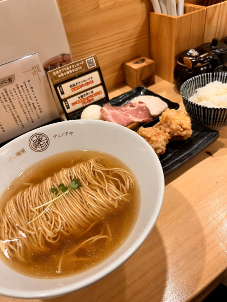 「特製だし麺　醤油」@だし麺屋ナミノアヤ 水戸店の写真