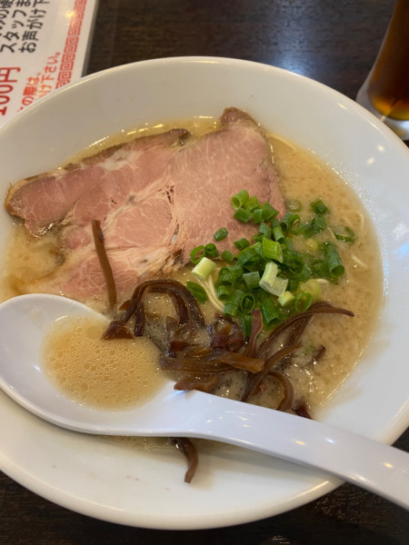 「Aセット(ラーメン+替え玉)」@うまか丸の写真