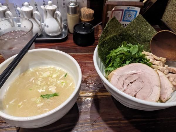 「本丸塩つけ麺」@横濱元町 塩らー麺 本丸亭 元町店の写真