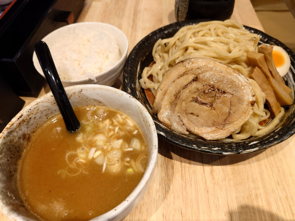 「カレーつけ麺(大)＋ライス(小)」@つけめん 隆勝の写真