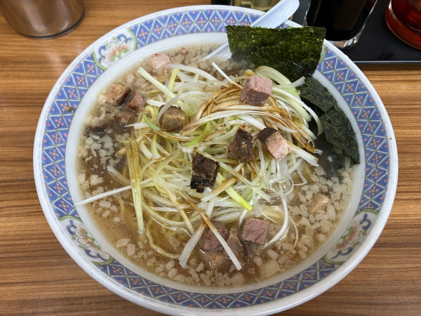 「ねぎラーメン(大盛り)  1050円」@ラーメン花楽 図師店の写真