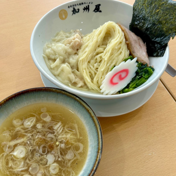 「塩つけ麺＋海老ワンタン」@青竹手打ち佐野ラーメン 加州屋の写真