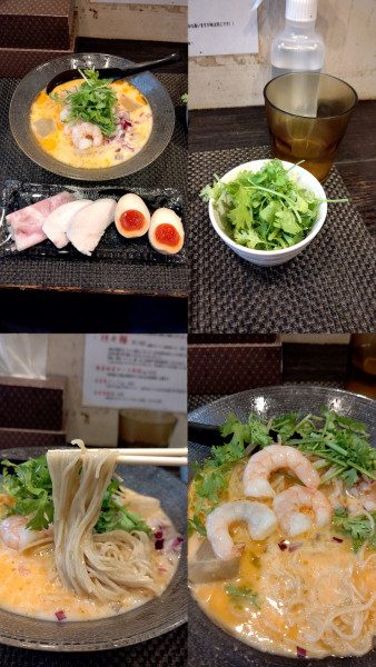 「限定『特製冷やしトムヤムクンらぁ麺+パクチー』」@中華そば 向日葵の写真