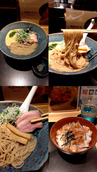 「限定『紀州鴨だしの冷やし山かけそば(塩)茶漬けセット』」@鴨中華そば 楓の写真