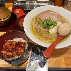 ランチセット　ひつまぶし＋塩そば