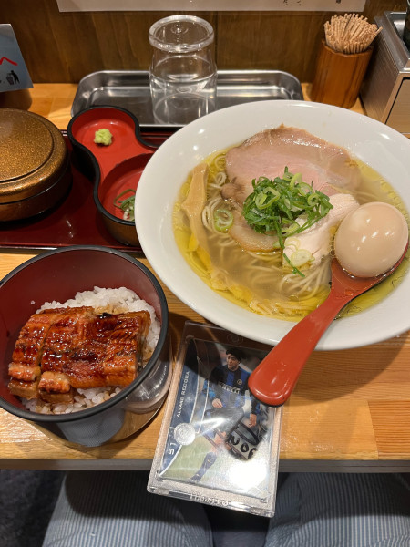 「ランチセット　ひつまぶし＋塩そば」@自家製麺 竜葵の写真