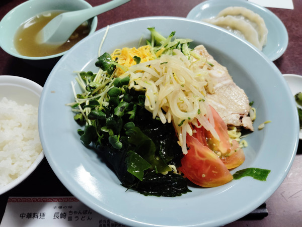 「冷やし中華セット」@長崎飯店 高田馬場駅前店の写真