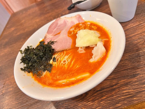 「【10辛】赤辛ラーメン」@麺屋 真心の写真