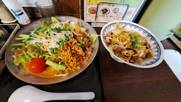 「冷やしタンタン麺(夏季限定)+ネギチャーシュー丼」@麺屋 ゆうきの写真