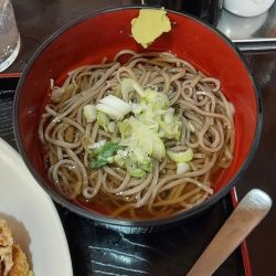 ミニ蕎麦とからあげカレー定食 700円