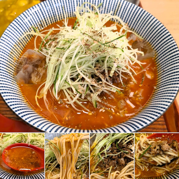 「冷やし担々麺(夏季限定)　1200円」@キッチンきらくの写真