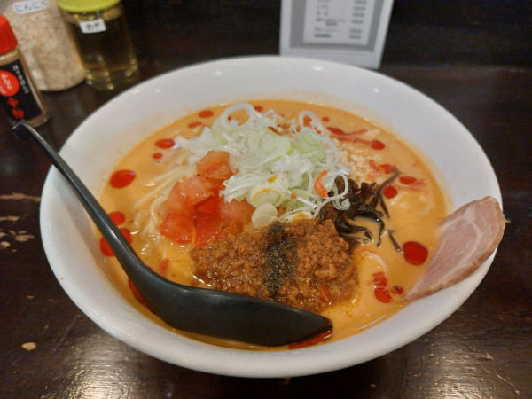 「冷やし豆乳担々麺」@自家製麺ほうきぼし 神田店の写真