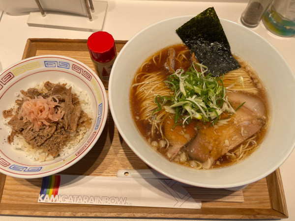 「イリコそば正油（1000円）」@上方レインボーの写真