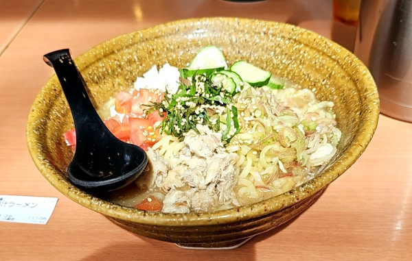 「宮崎味噌冷や汁ラーメン大盛り」@麺場 田所商店 八潮店の写真