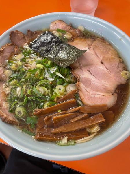 「ネギチャーシュー麺 大盛」@支那そば あおばの写真